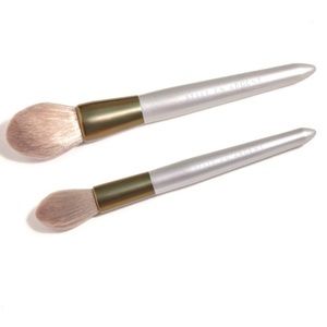 💗BELLE EN ARGENT Bronze & Buff Makeup Brush Duo